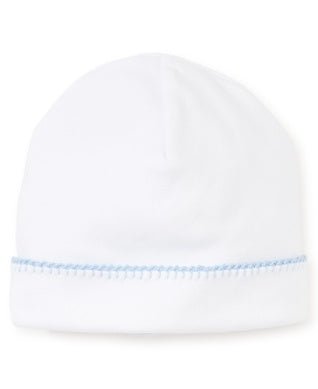 Kissy Kissy Premier Basics Hat White with Blue - Fun & Fancy Children's Boutique