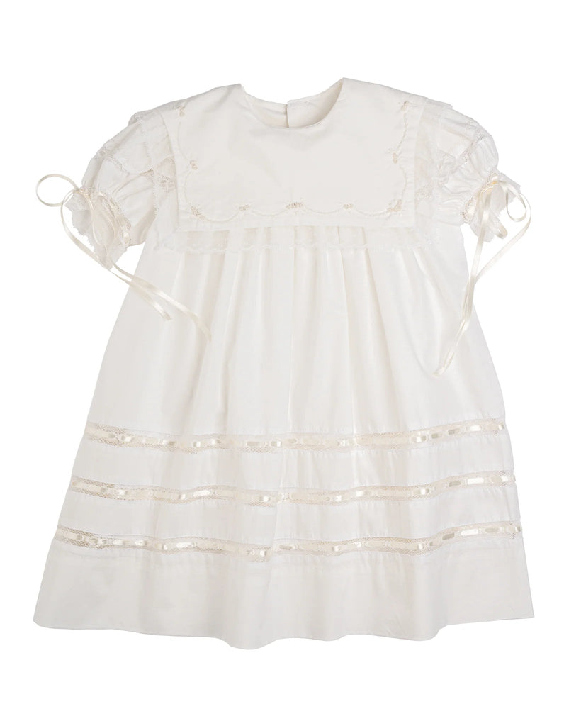 Lullaby Set Donahue Dress Blessings White Batiste - Fun & Fancy Children's Boutique