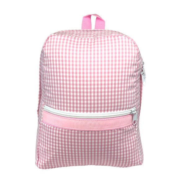 Mint Medium Backpack Pink Gingham - Fun & Fancy Children's Boutique