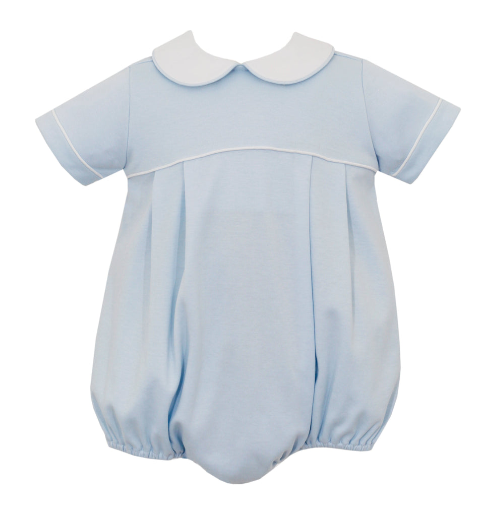 Petit Bebe Short Sleeve Bubble Blue Knit - Fun & Fancy Children's Boutique